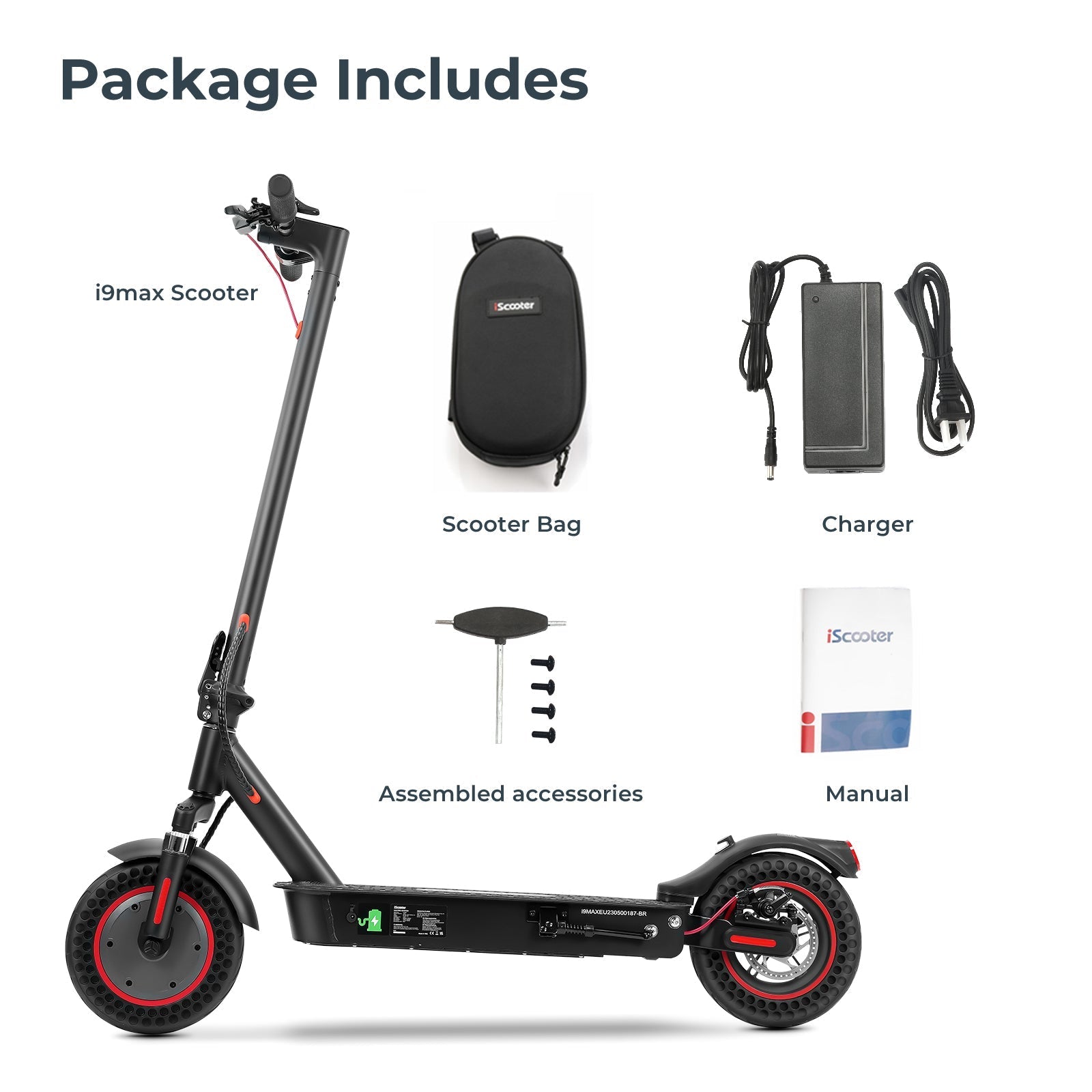 iScooter i9Max 500W Commuting Electric Scooter