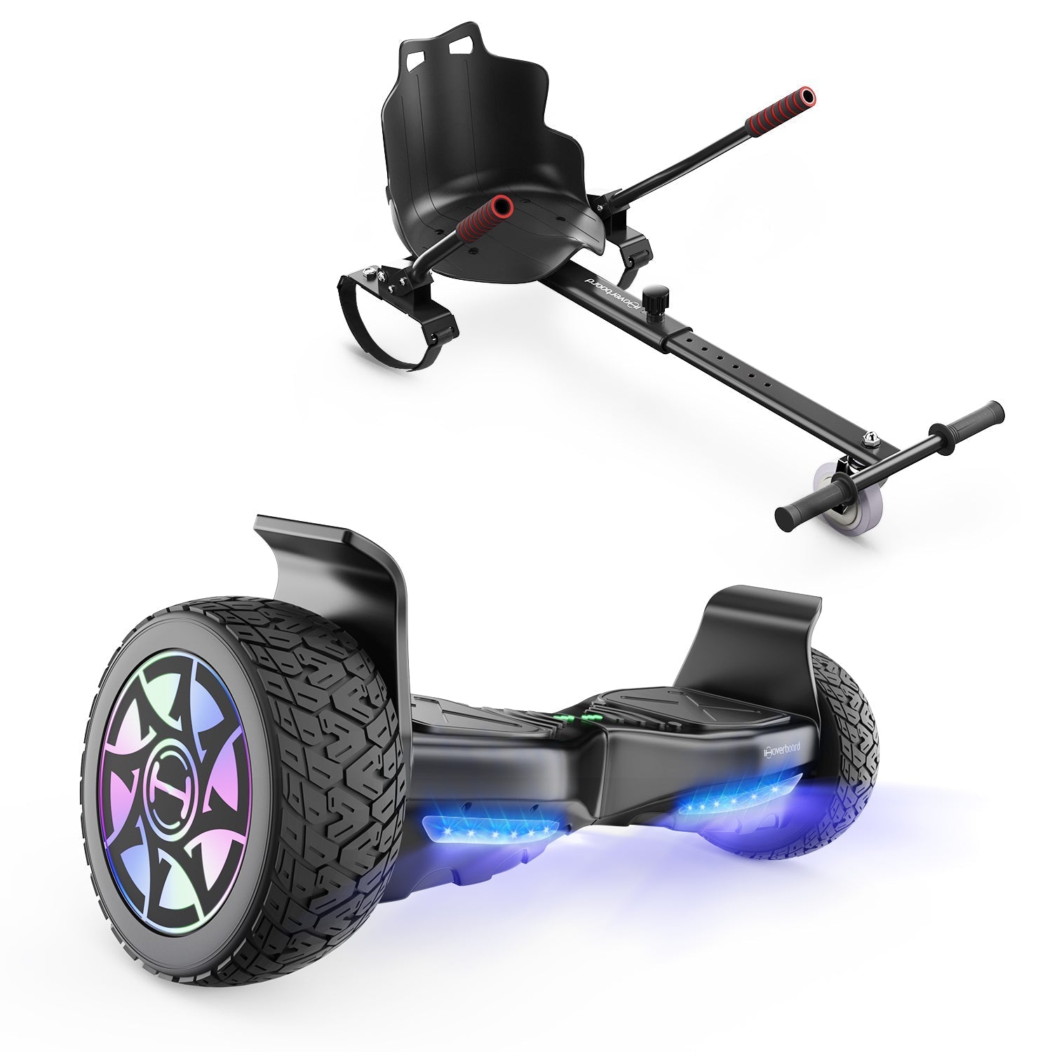H8 8.5" Off Road Hoverboard with Bluetooth Music and LED Lights - Self Balancing System