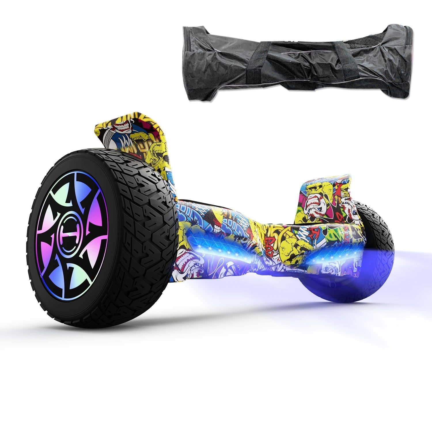 H8 8.5" Off Road Hoverboard with Bluetooth Music and LED Lights - Self Balancing System